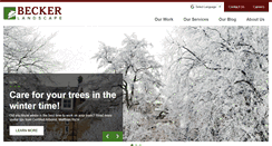 Desktop Screenshot of beckerlandscape.com