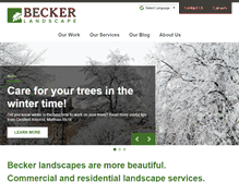 Tablet Screenshot of beckerlandscape.com